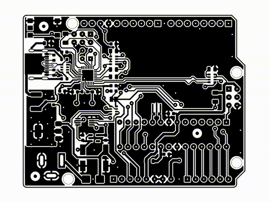 言うまでもなく、Arduino UNOの表側です